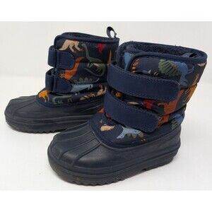 The Children’s Place Winter Snow Boots Toddler Boys Size 9 Dinosaur Print
